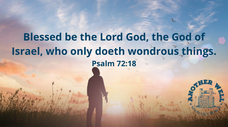 Praise God who does wonderful things!